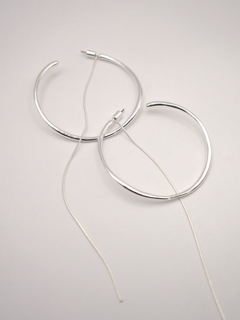 BIGフープ&チェーン2WAYピアス /0053-415SH